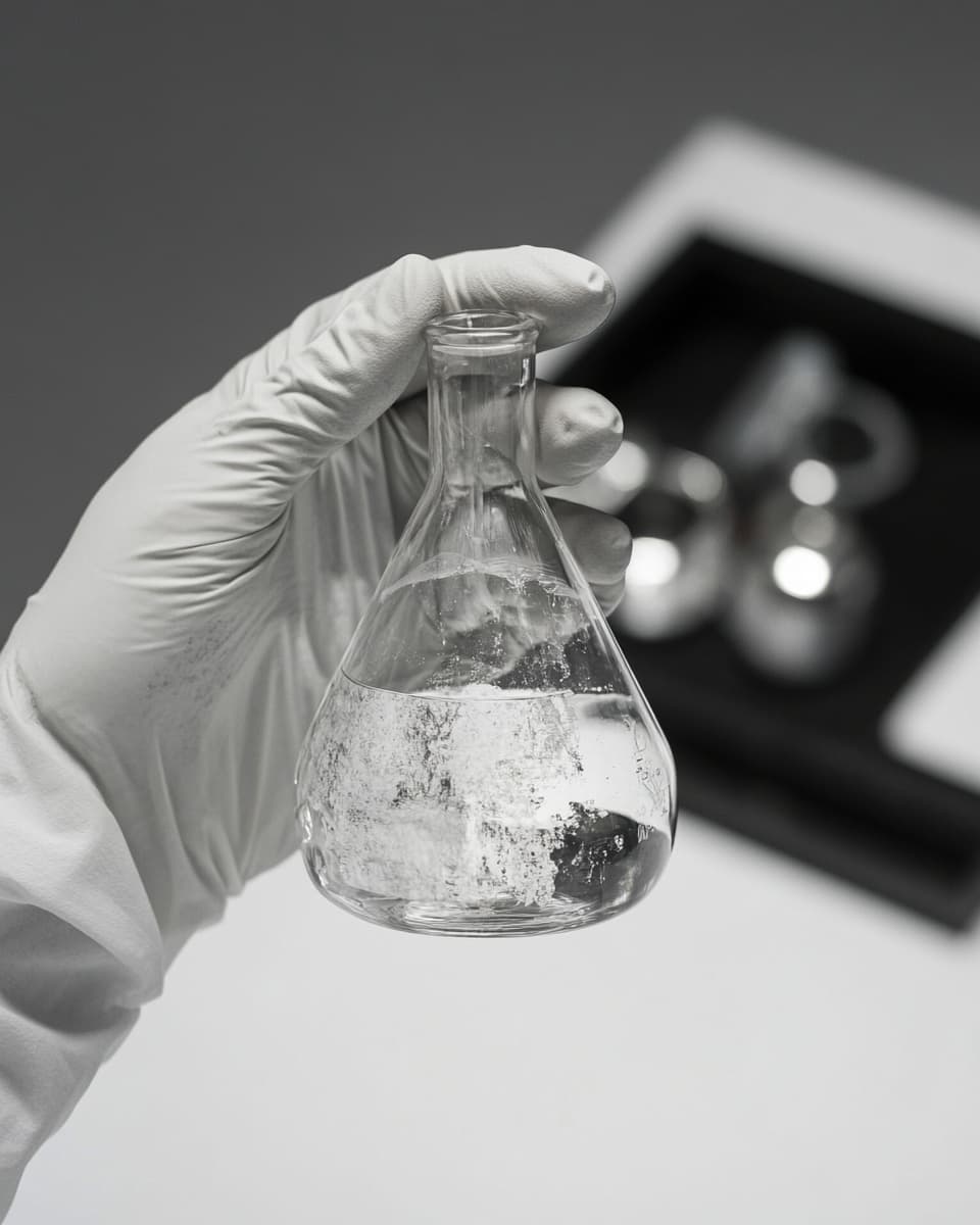 Analytical laboratory with spectrometry and sample preparation equipment